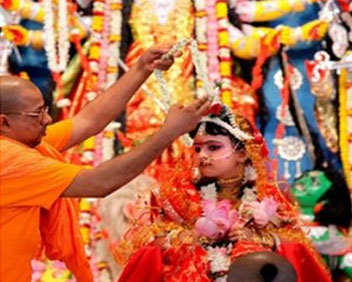 Kanya Pujan on Ashtami or Navami (12th ,13th April 2019)